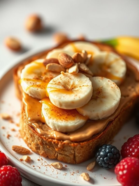 nutty banana toast delight
