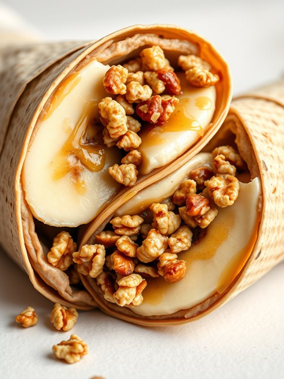 nutty banana wrapped treat