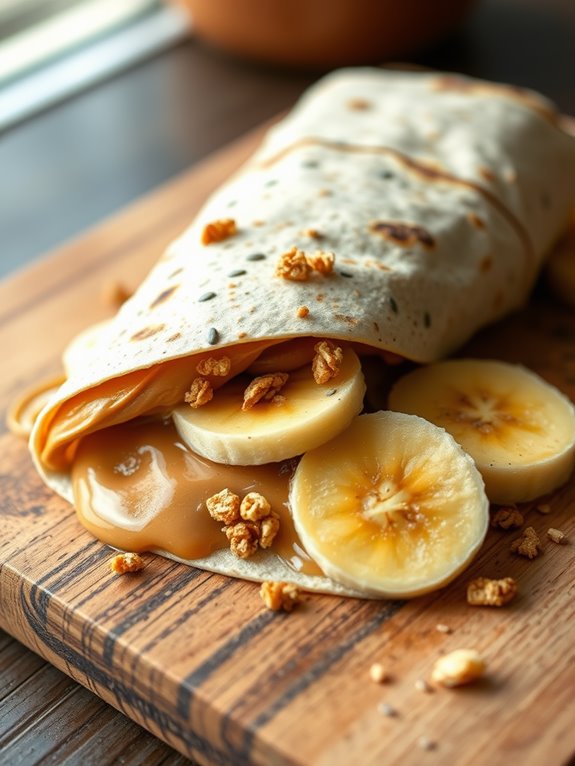 peanut butter banana wrap