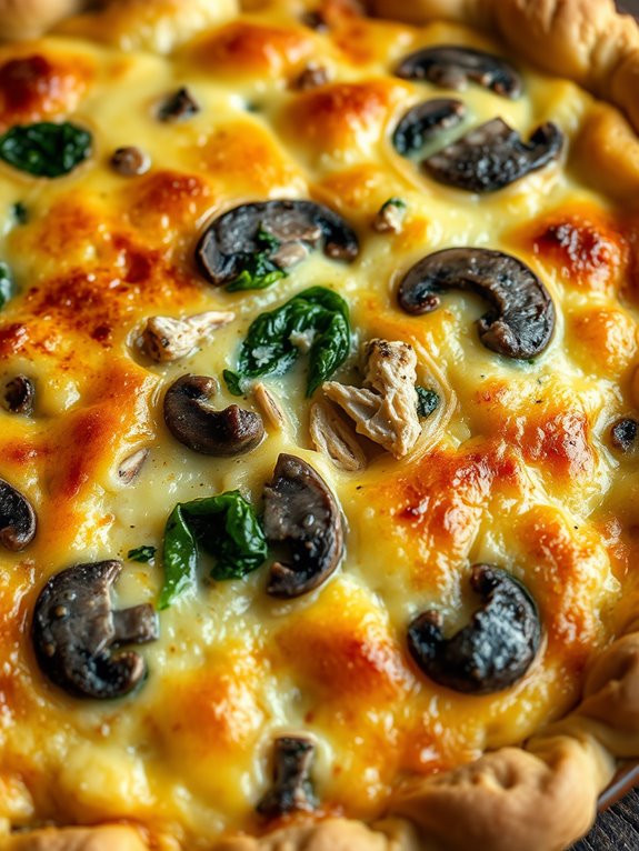 savory chicken mushroom pastry