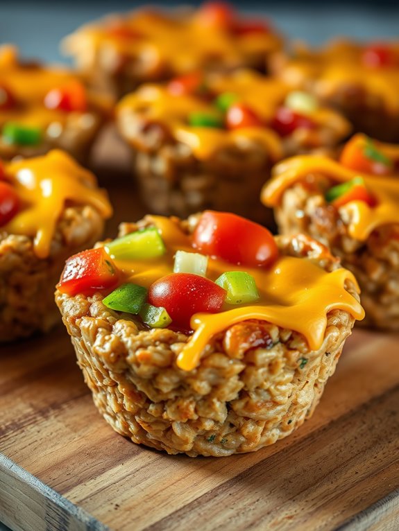 savory oatmeal baked cups