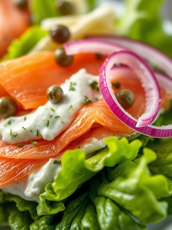 savory smoked salmon wraps