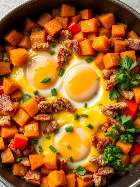 savory sweet potato skillet