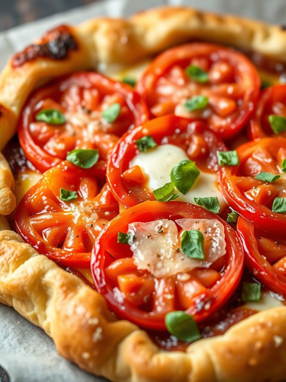 savory tomato basil pastry