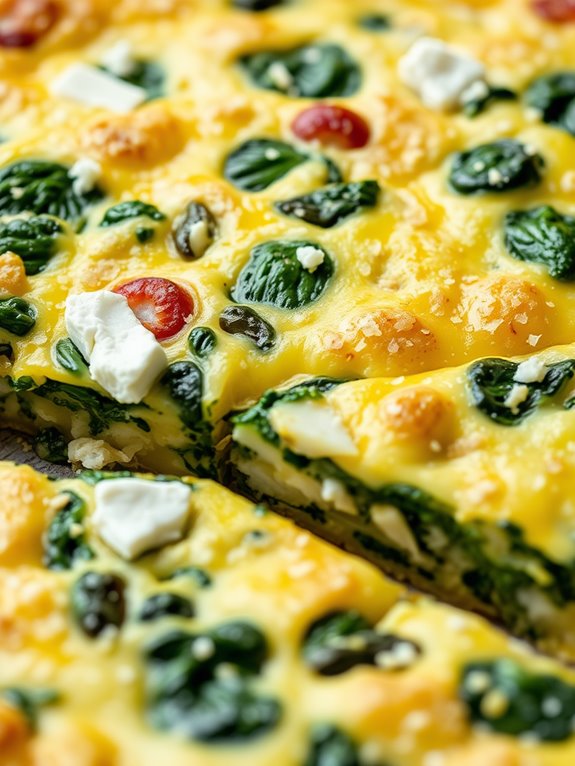 spinach and feta dish