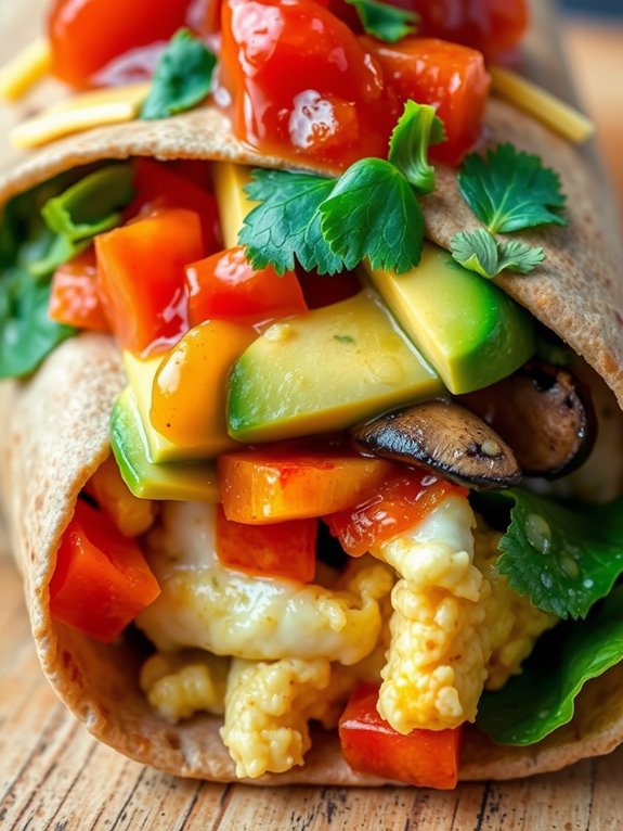 vegetarian breakfast wrap recipe
