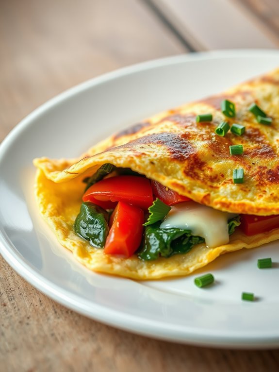 vegetarian omelette cooking instructions