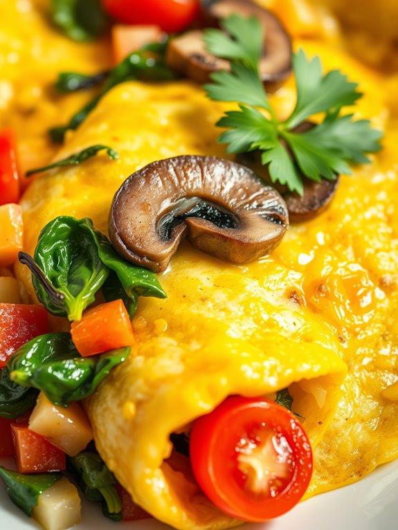 veggie filled omelet recipe