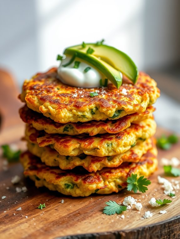 zucchini fritters for breakfast